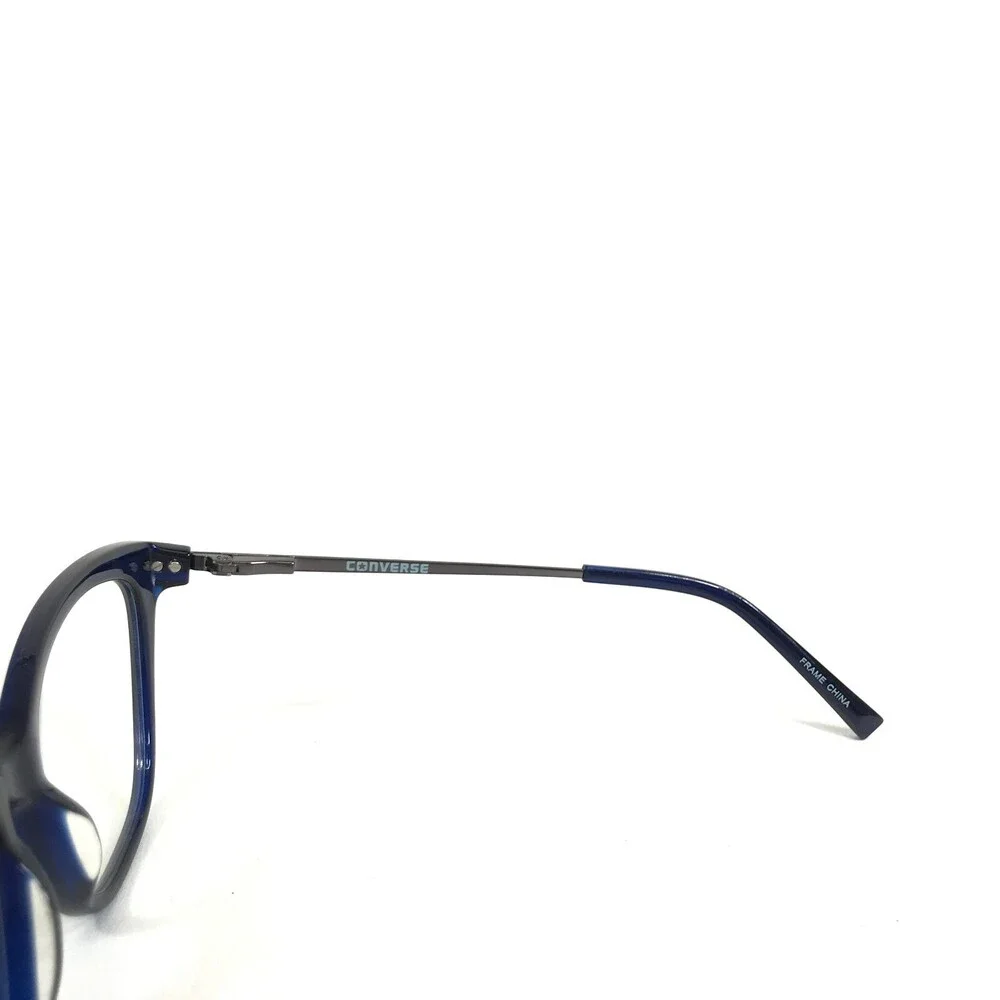 Converse Eyeglasses Frames Q405 NAVY Grey Blue Cat Eye Full Rim 54-16-135